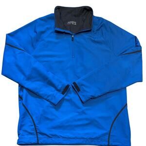 Men's Nike Golf Long Sleeve, Half Zip Pullover Windbreaker Jacket, Blue, Size XL